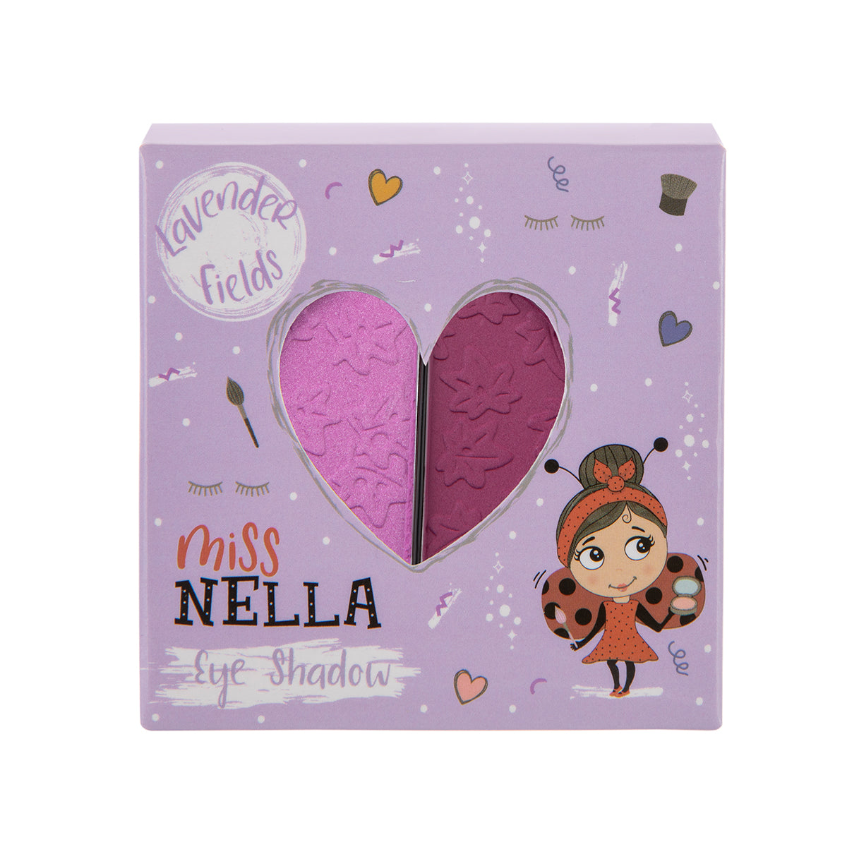 Laat de oogleden van jouw kindje shinen met de oogschaduw lavender fields van het merk Miss Nella. De make-up speciaal ontworpen voor kinderen en is vrij van chemicaliën, parfum en alcohol. In verschillende kleuren. VanZus