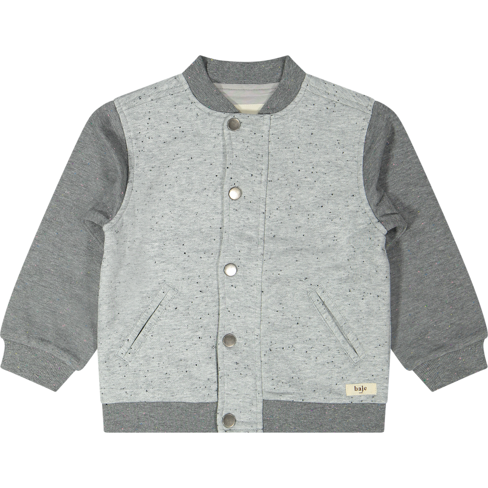 Baje Studio morrens jasje grey melange multicolor