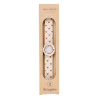 Het Mrs Ertha new strapies horloge lovely roots is het ideale eerste horloge voor jouw kindje! Of misschien zelfs voor jou zelf? Dit horloge draagt lekker comfortabel en heeft prachtige, zachte kleuren. VanZus