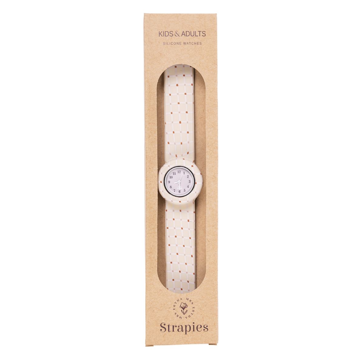 Het Mrs Ertha new strapies horloge organic squares is het ideale eerste horloge voor jouw kindje! Of misschien zelfs voor jou zelf? Dit horloge draagt lekker comfortabel en heeft prachtige, zachte kleuren. VanZus