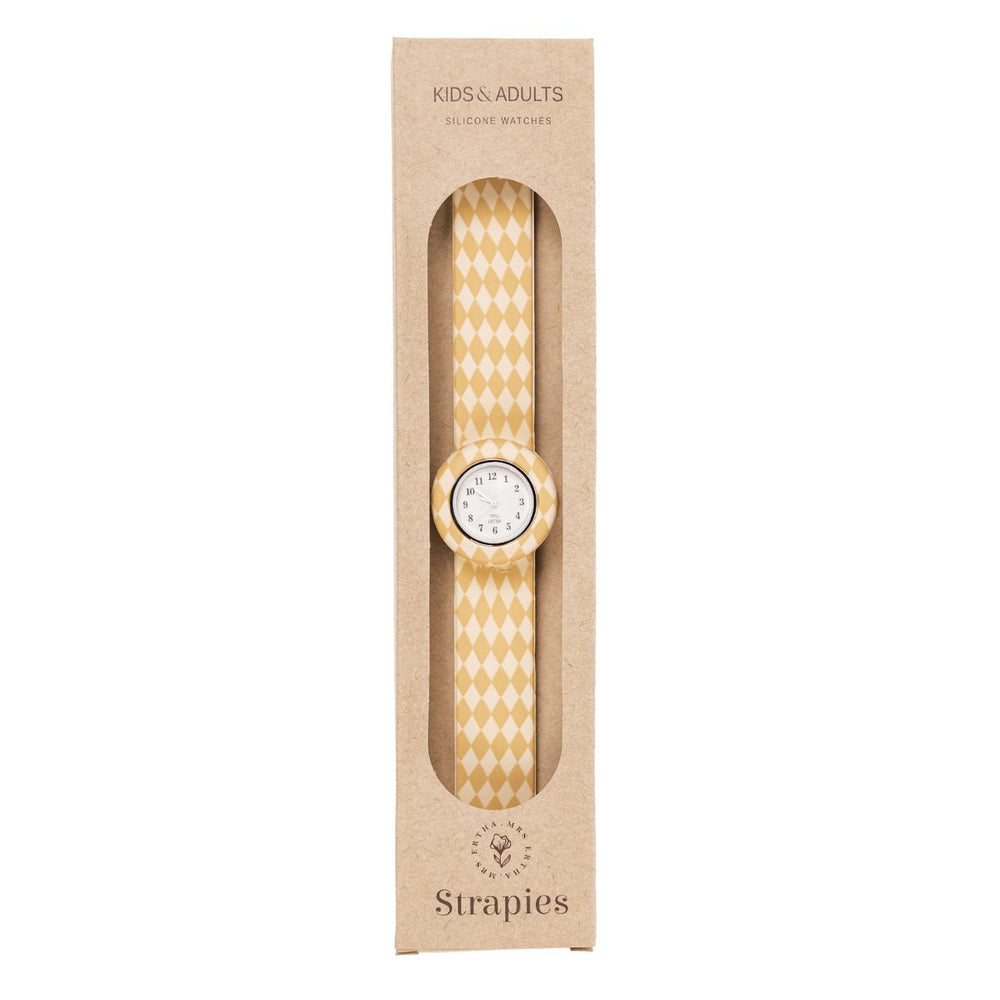 Het Mrs Ertha new strapies horloge speckled diamond is het ideale eerste horloge voor jouw kindje! Of misschien zelfs voor jou zelf? Dit horloge draagt lekker comfortabel en heeft prachtige, zachte kleuren. VanZus