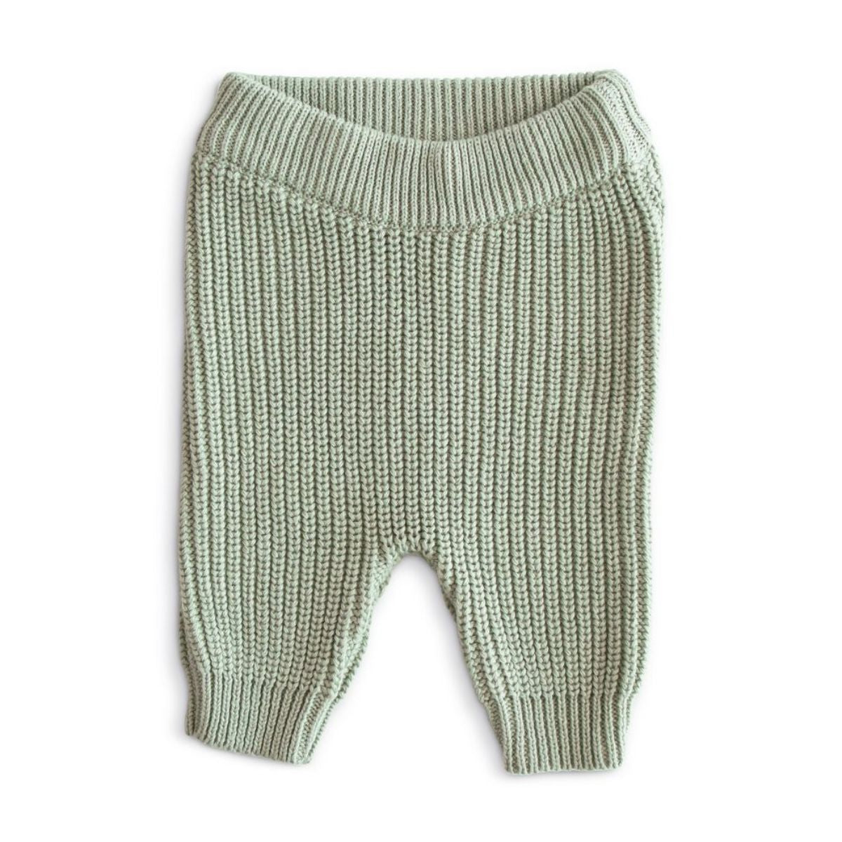 Stijlvol & comfortabel: de Mushie chunky knit broek  in light mint. Gemaakt van zacht, hoogwaardig materiaal, warm en perfect voor elke gelegenheid. Verkrijgbaar in diverse maten en kleuren. VanZus