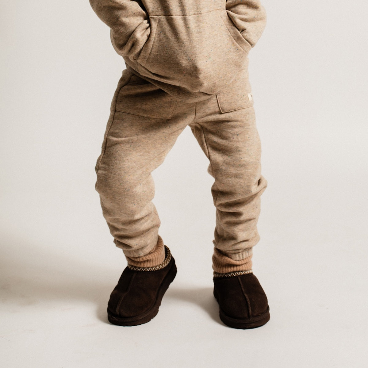 Baje Studio mutrux broek sand melange multicolor