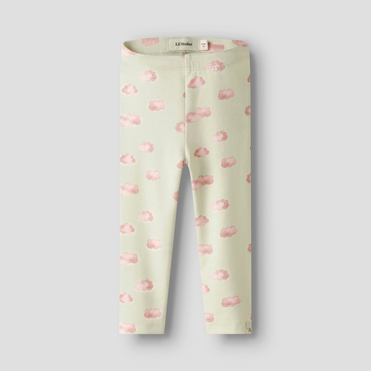 Lil' Atelier baby layo kim slim legging turtledove pink cloud