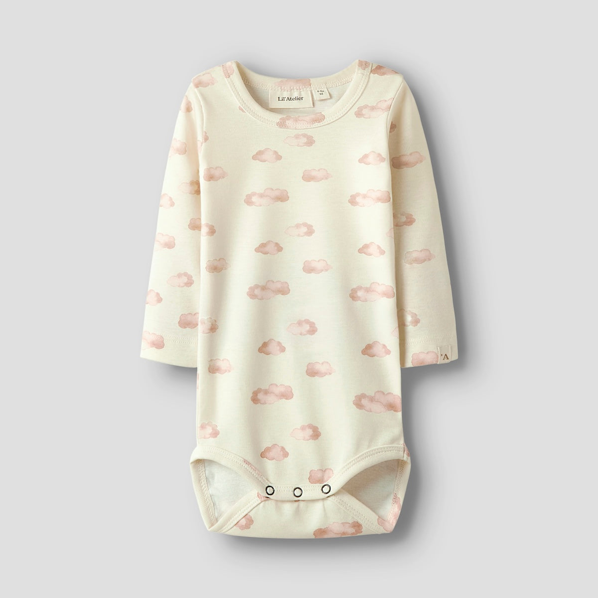 Lil' Atelier baby layo kim slim rompertje turtledove pink cloud