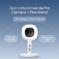 Heb jij een Nanit pro camera babyfoon met een floor stand en wil je hem vervangen voor een flex stand? Dan is het mogelijk om een flex stand los te kopen! VanZus