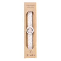 Het Mrs Ertha new strapies horloge unique dots is het ideale eerste horloge voor jouw kindje! Of misschien zelfs voor jou zelf? Dit horloge draagt lekker comfortabel en heeft prachtige, zachte kleuren. VanZus