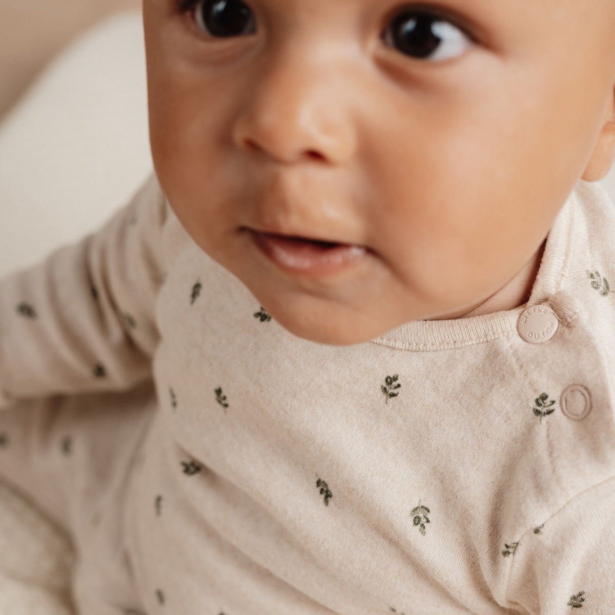 Wat zal het green leaves t-shirt met lange mouw van Little Dutch jouw kleintje geweldig staan! De mooie zandkleur en het schattige blaadjes patroon maken dit shirt een echte must-have! VanZus