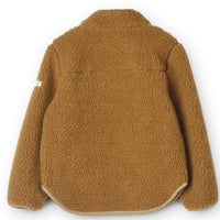 Ben je op zoek naar een fijne en stijlvolle fleece jas voor jouw kleintje voor de koudere wintermaanden? Dan is deze nolan fleece jas in mega golden caramel oat mix een echte must have. VanZus