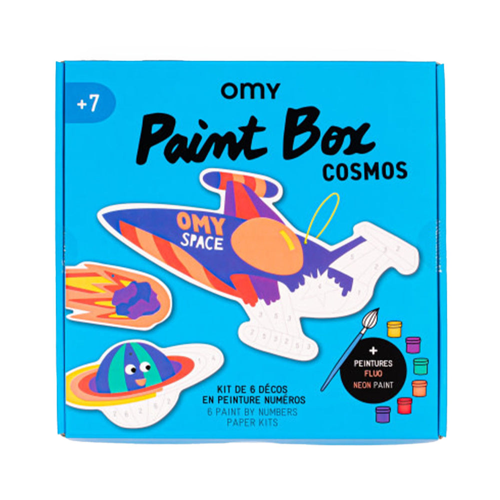 Verven maar! Met de OMY paint box cosmos kun je verven op nummer met acrylverf. Maak de leukste illustraties op het papier door de nummers te volgen en elk nummer een andere kleur te geven. VanZus