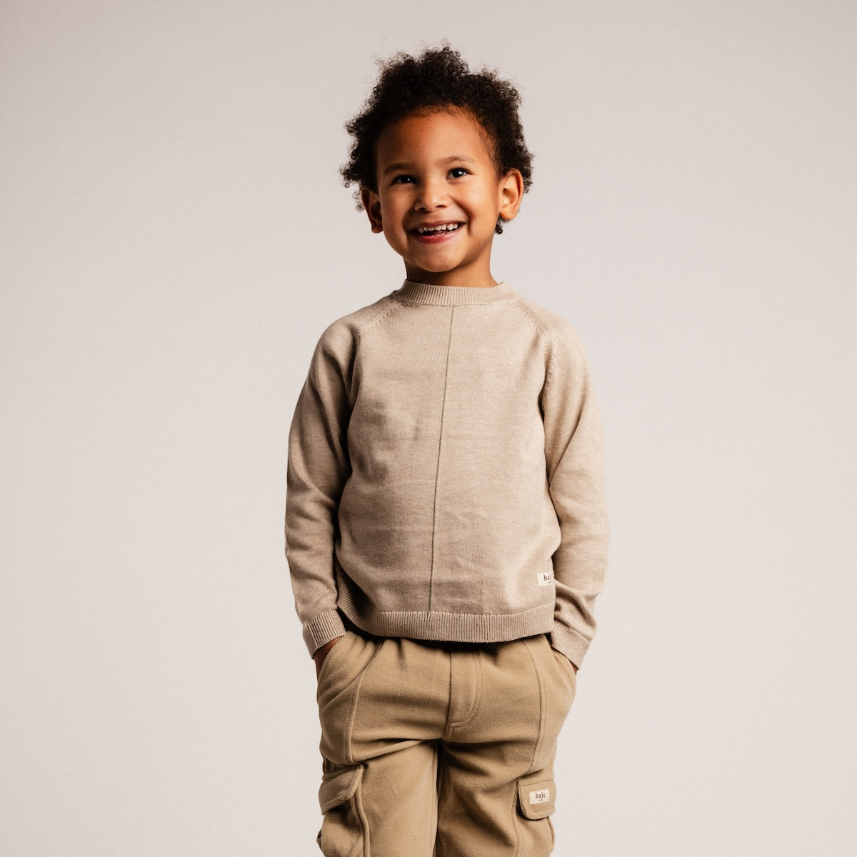 Baje Studio orbe shirt lange mouwen sand desert