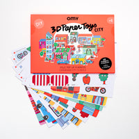 Bouw je eigen pop-up stad met OMY’s paper toys city. De set van 13 huizen, 5 voertuigen en meer elementen zorgt voor veel speelplezier! Creatief en leerzaam. Geschikt voor kinderen vanaf 6 jaar. VanZus