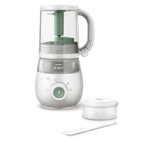 Zelf babyhapjes maken moeilijk en tijdrovend? Niet met deze 4-in-1 babyvoedingmaker van Philips Avent. De machine combineert ontdooien, stomen, blenden en verwarmen. De ideale alles-in-één babyvoedingmaker. VanZus.