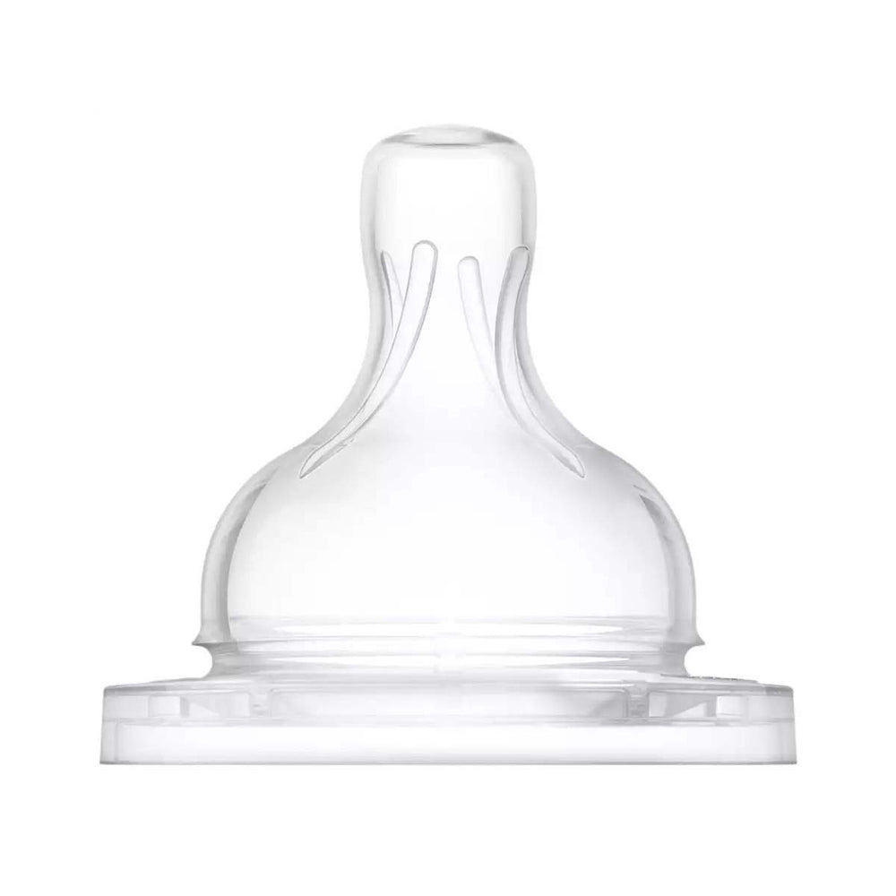 Dit is de Philips Avent flesspeen anti-colic 3+ een set met 2 reserve flesspenen voor de Phillps Avent anti-colic flessen (met en zonder anti-koliekventiel). Vanaf 3+ maand. 2x speen met uitvloei 3 druppels . VanZus.