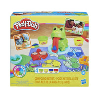 Lekker kliederen en creatief bezig zijn, welk kind houdt daar niet van?! Met deze kikker en kleuren starterset van het merk Play-Doh is dat geen probleem!  Geniet samen van leuke fantasierijke activiteiten met de Play-Doh Kikker en Kleuren Starters set! VanZus