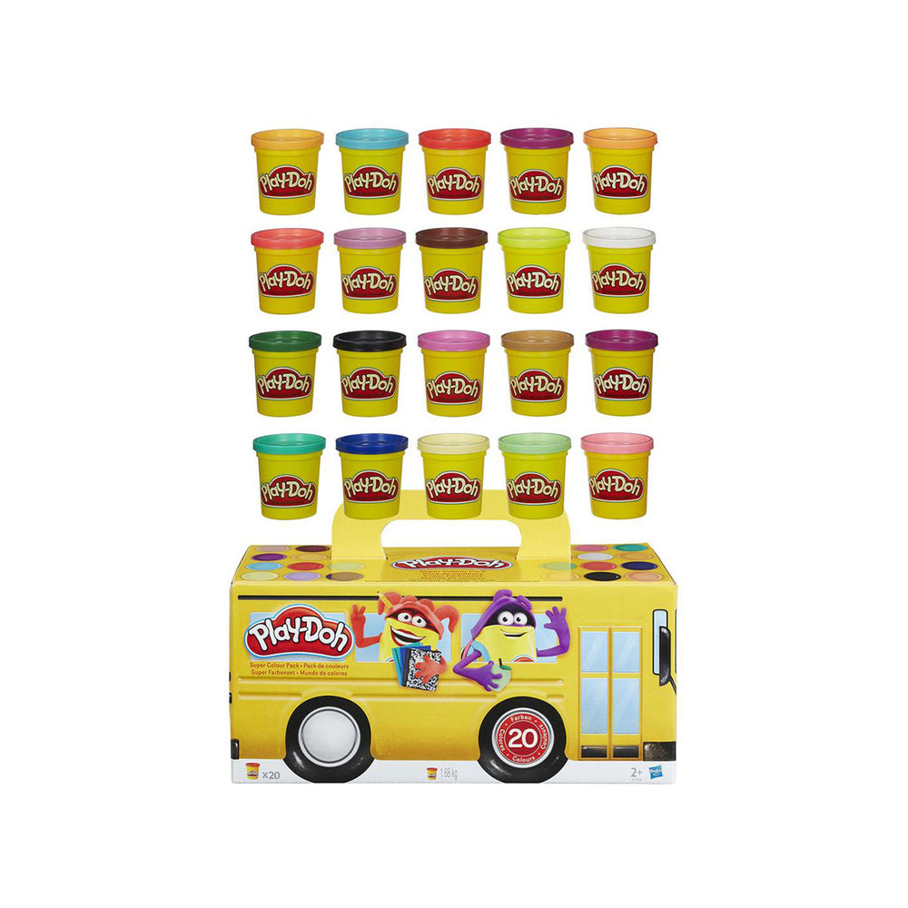 Lekker kliederen en creatief bezig zijn, welk kind houdt daar niet van?! Met deze super color pack set van het merk Play-Doh is dat geen probleem! Met deze speelset kan je kindje de mooiste creaties maken. VanZus