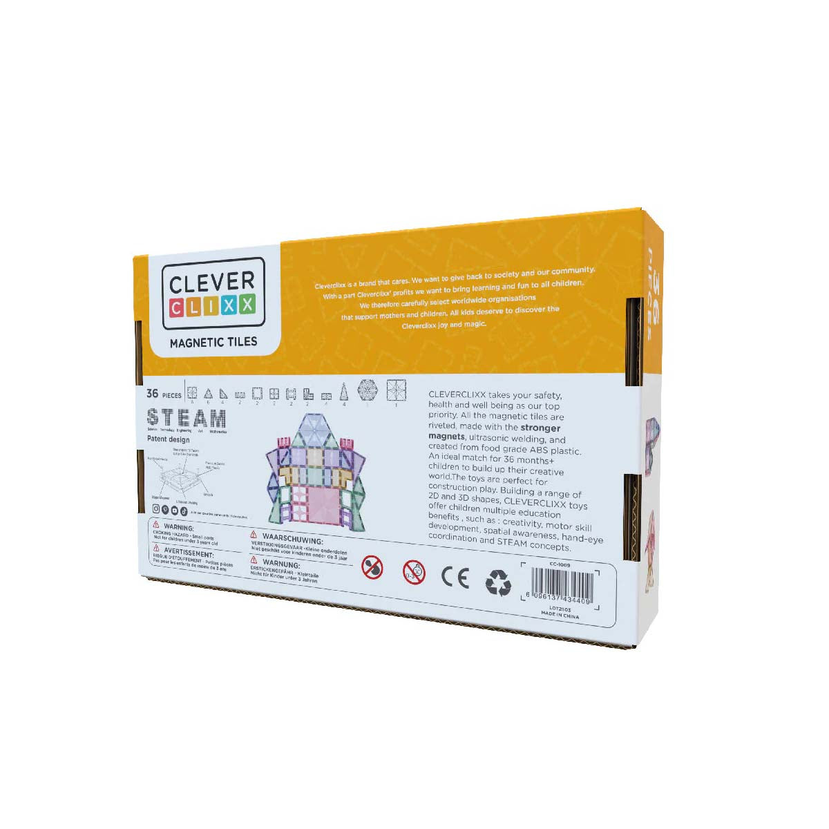 De Cleverclixx petite pack pastel 36 stuks is de perfecte set voor iedereen die de wondere wereld van magnetisch bouwen wil ontdekken. Met dit open einde speelgoed zijn de mogelijkheden eindeloos. VanZus.