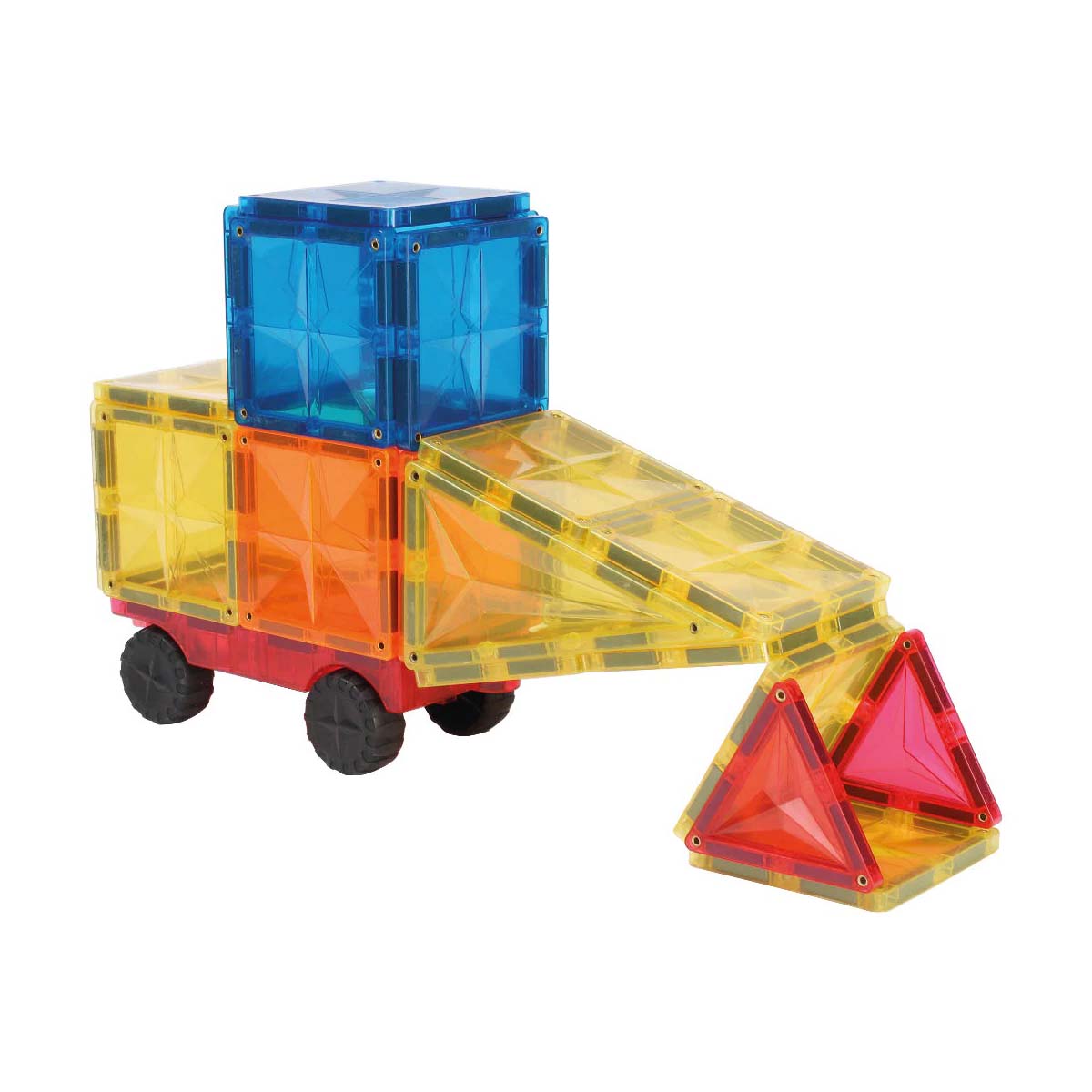 De Cleverclixx Wheels pack intense 25 stuks is een super leuke set met magnetische bouwstenen voor elk kind dat dol is op voertuigen. Met deze leuke set kan jouw kindje namelijk helemaal zelf een voertuig maken! VanZus.