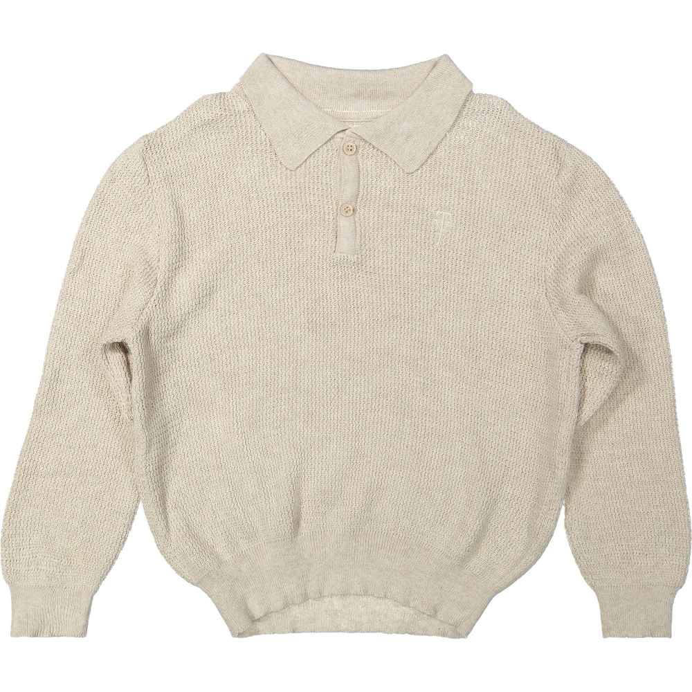 Two You Label richie gebreide polo lange mouwen beach