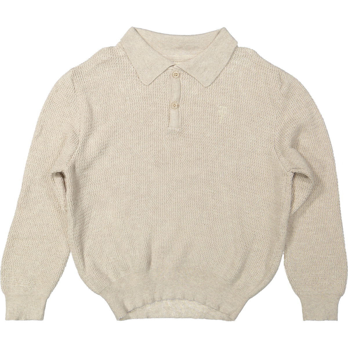 Two You Label richie gebreide polo lange mouwen beach