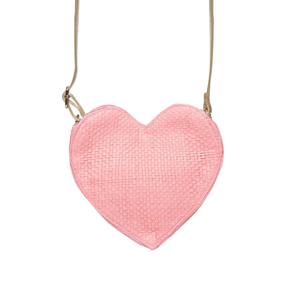 Het schattige love heart basket tasje van Rockahula is perfect om kleine spullen mee te nemen. Roze kleur, hartvorm, met verstelbare riem met breekpunt. Geschikt vanaf 3 jaar. VanZus