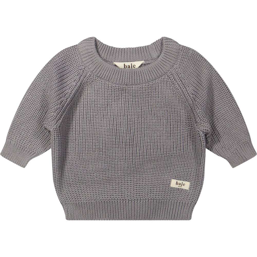 Baje Studio santis baby trui grey steel
