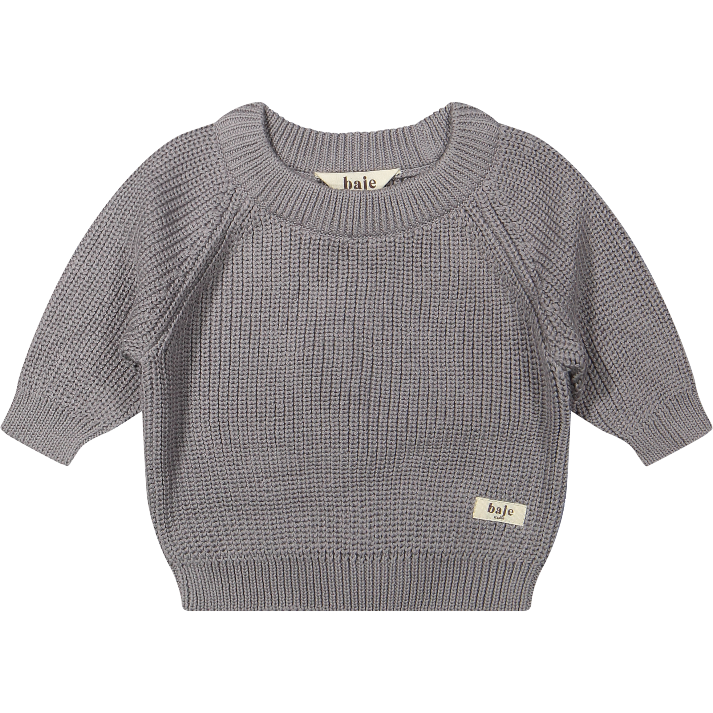 Baje Studio santis baby trui grey steel