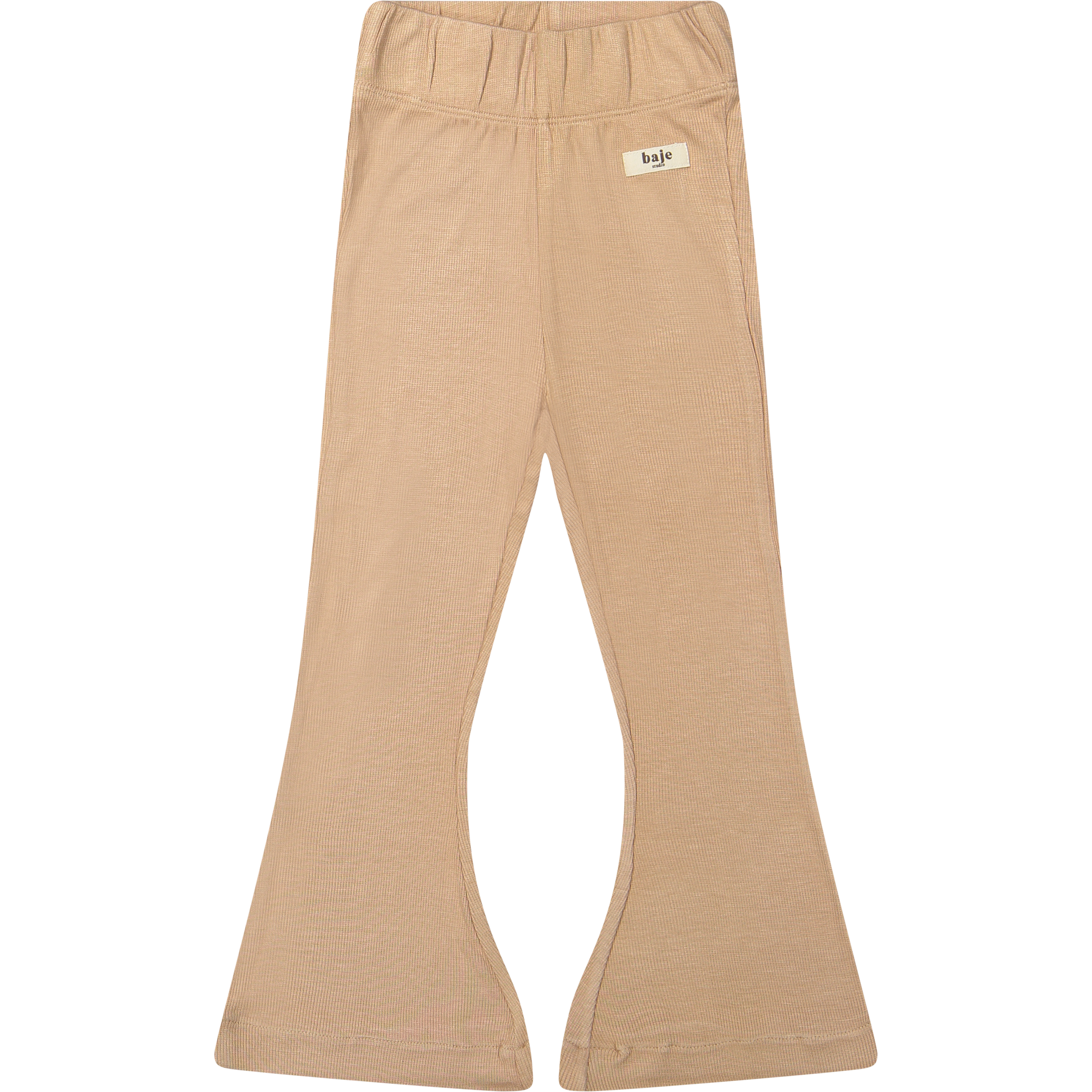 Baje Studio seiry flared broek peach almond
