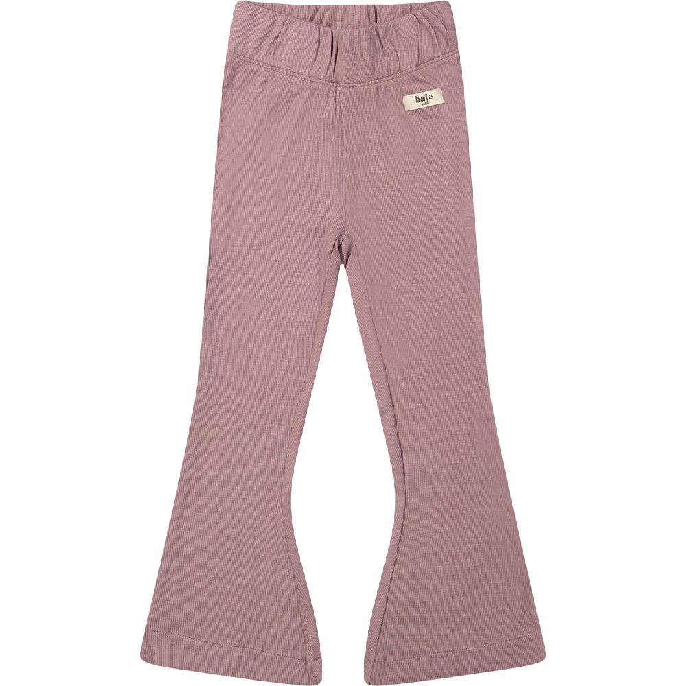 Baje Studio seiry flared broek purple plum