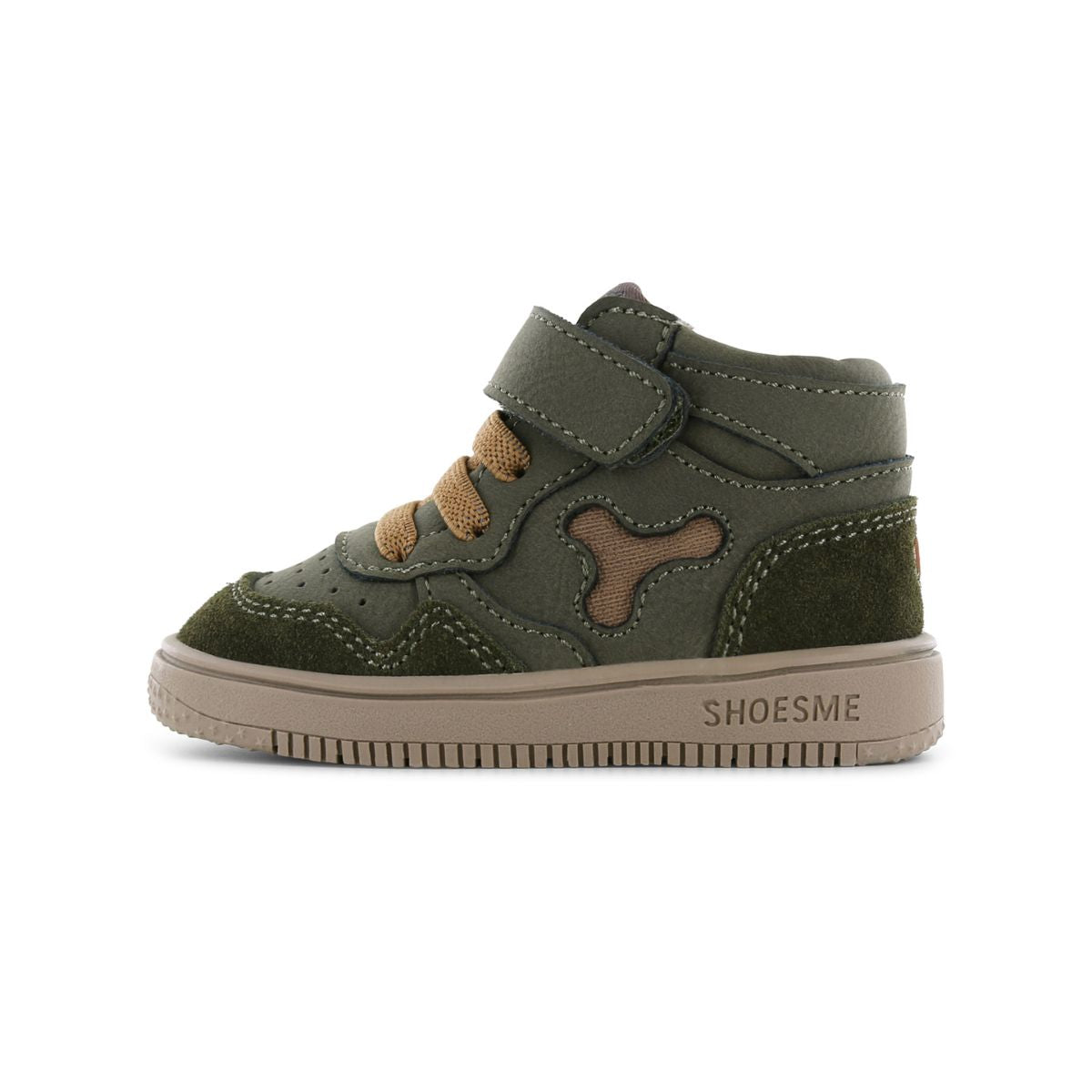 Perfect voor elk seizoen: de baby-proof sneakers in green van het merk Shoesme. Gemaakt van leer, met veters en anti-slipzool. In verschillende kleuren en maten. VanZus