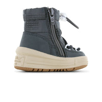 Hip, warm en comfortabel: de baby chunky thermoboots in de kleur dark grey van Shoesme. Heerlijke sneeuwschoenen met zachte voering en handige rits aan de zijkant. De perfecte winterschoenen. VanZus