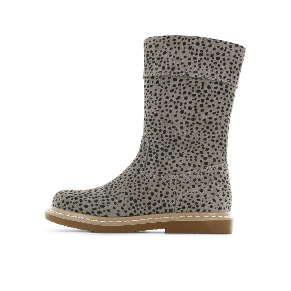 Shoesme's crepe laarzen zijn een musthave! De boots dark grey dots zijn tijdloos, gemaakt van leer, eenvoudig aan en uit te trekken. In verschillende kleuren en maten.VanZus