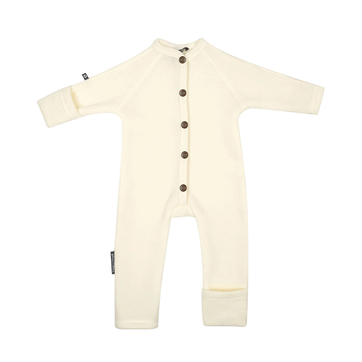 Deze heerlijke Smallstuff jumpsuit off white met knoopjes van merinowol is een must have voor iedere baby! De jumpsuit is heerlijk zacht en zal heerlijk comfortabel zijn voor jouw kleine spruit. De jumpsuit is gemaakt van 100% merinowol. VanZus