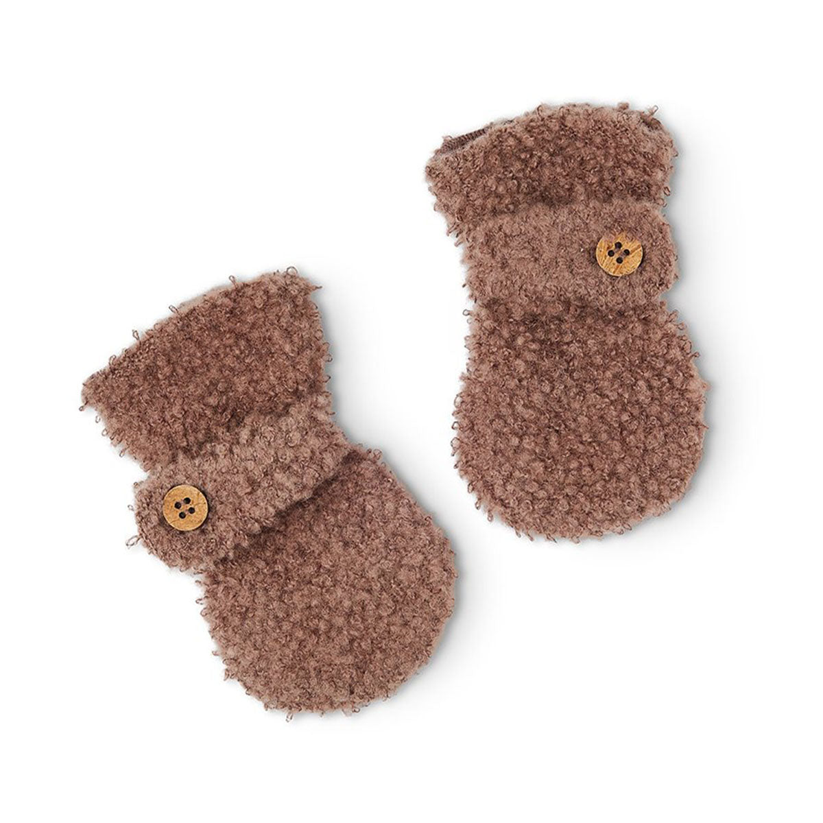 Warme handjes? Absoluut! Met deze heerlijke merinowol bouclé wanten in de kleur rose brown van het merk Smallstuff. Deze heerlijke wantjes zijn niet alleen heel stijlvol, maar houden de handen van jouw kleintje ook heerlijk warm! Deze mooie wanten zijn ideaal voor de koudere maanden. VanZus