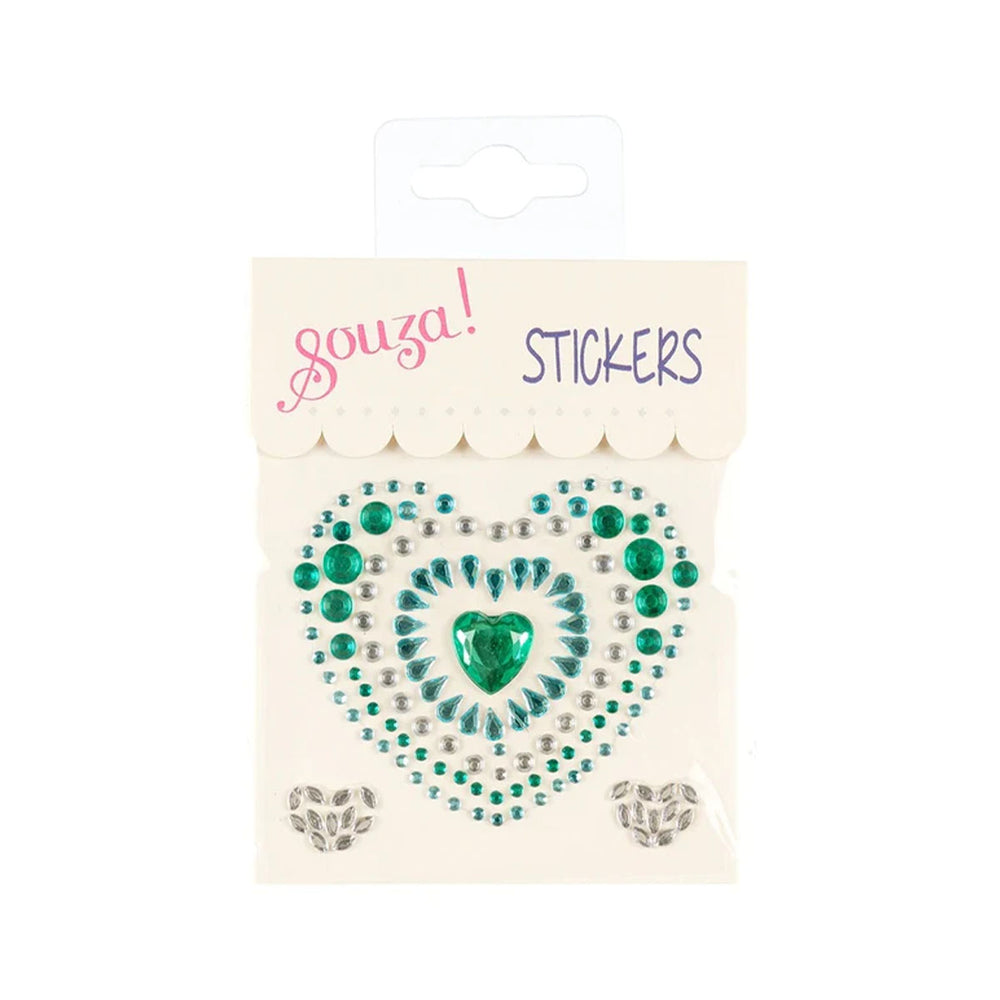 Versier je mooiste tekeningen met deze fun stickers hart groen van het Nederlandse merk Souza! Deze stickers in de vorm van een groen hart zijn superleuk om mee te knutselen en om je kunstwerkjes mee te versieren. VanZus