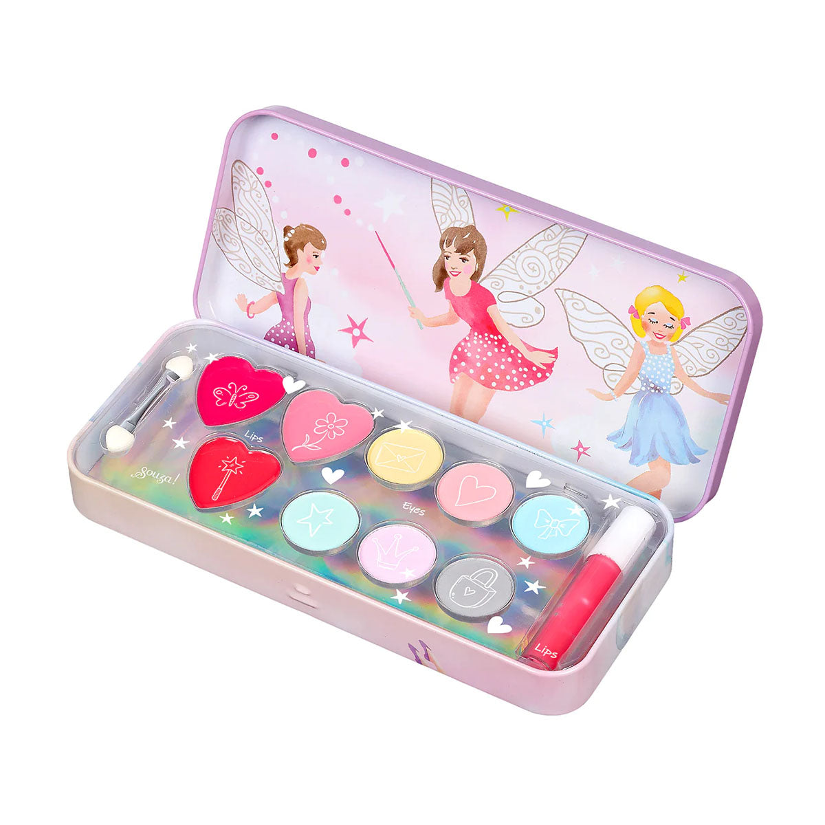 Is jouw kleintje gek op make-up? Dan is deze make-up kit elf van het Nederlandse merk Souza! ideaal! Deze leuke make-up set bevat diverse oogmake-up speciaal voor de tere kinderhuid. Je kleintje kan deze make-up veilig gebruiken en haar creativiteit de vrije loop laten. VanZus