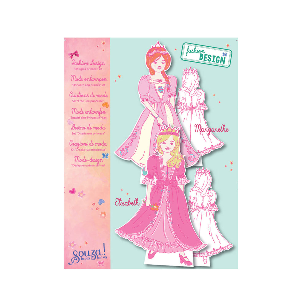 Voor echte creatievelingen is deze prinses fashion design kit van het Nederlandse merk Souza! een echte must have! Met deze leuke design kit kan je kindje de mooiste outfits voor prinsessen ontwerpen. VanZus