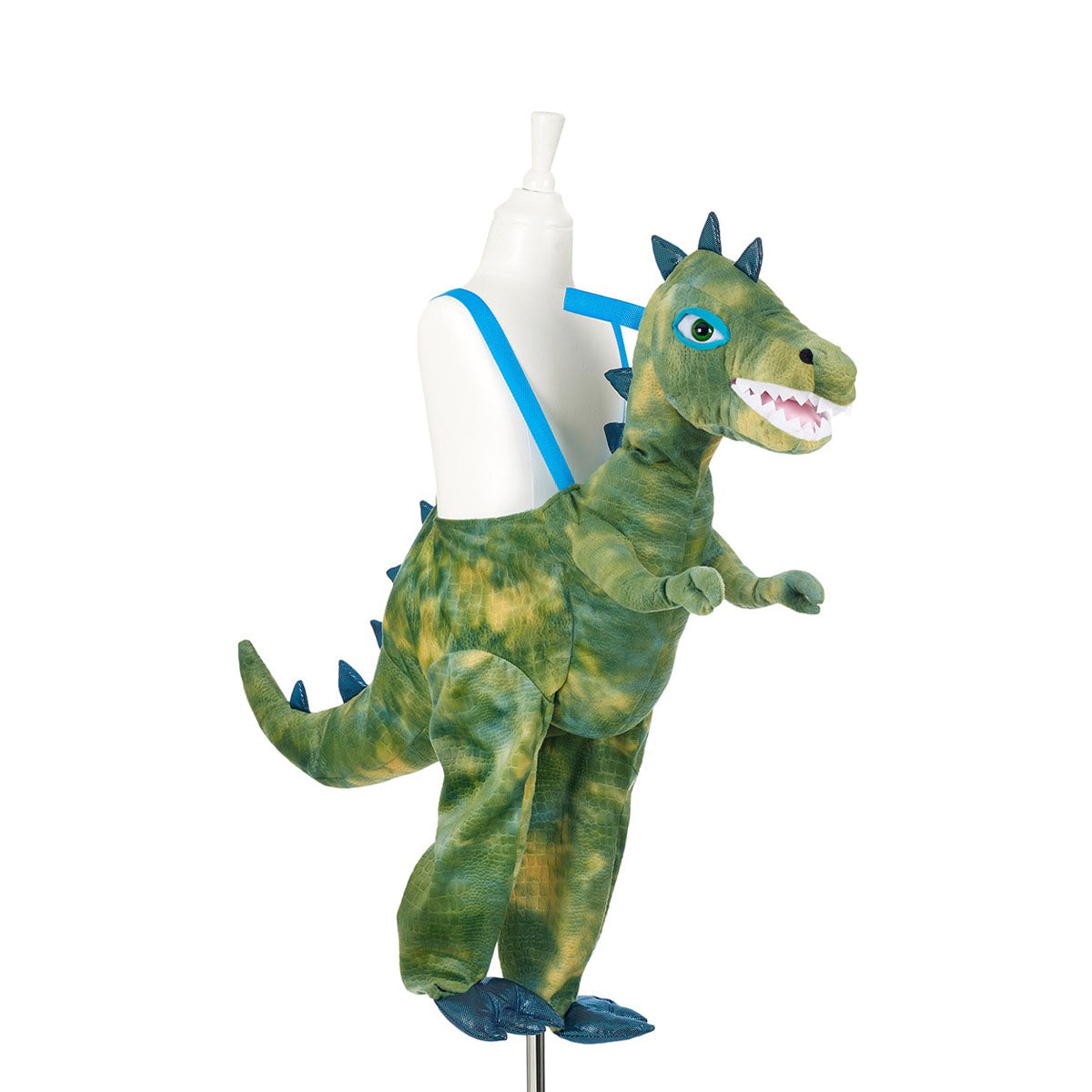 Is je kindje gek op dino's? Met dit leuke ride on tyrannosaurus pak van het Nederlandse merk Souza! lijkt het net alsof je kindje op een dino zit. Het is een ideaal item voor verkleedfeestjes, Halloween en speelpartijtjes, omdat je kind het pak supermakkelijk aantrekt, maar hij of zij er meteen geweldig uitziet! VanZus