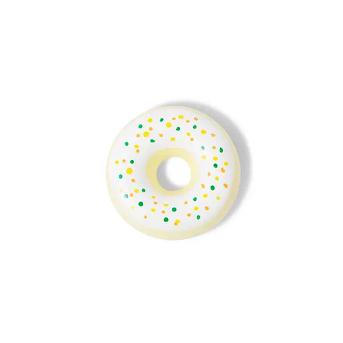 Stoepkrijten is dubbel zo leuk met deze stoepkrijt sprinkle donut yellow van het merk TWEE. Dit stoepkrijt is niet zomaar een krijtje, maar heeft de vorm van een heerlijke donut! Je zal er bijna trek in krijgen! Dit stoepkrijt heeft de vorm van een donut en heeft een mooie gele kleur mét gekleurde spikkels. VanZus