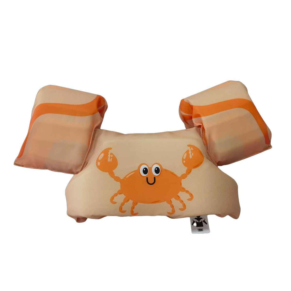 De Swim Essentials puddle jumper crab is het perfecte alternatief wanneer je kindje niet van zwembandjes houdt. De puddle jumper zorgt ervoor dat je kindje beschermd is en lekker kan zwemmen. VanZus.