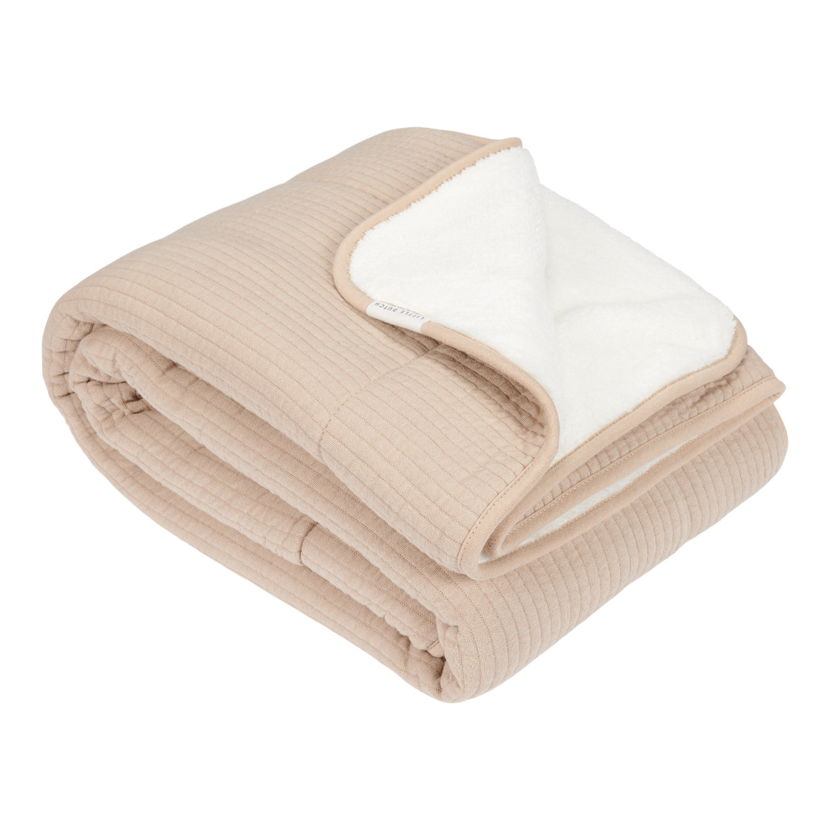 Houd je kindje heerlijk warm met de wiegdeken Pure Beige van Little Dutch. Ook te gebruiken als omslagdoek of speelkleed. In Jersey- en teddystof in zachte neutrale kleur. VanZus