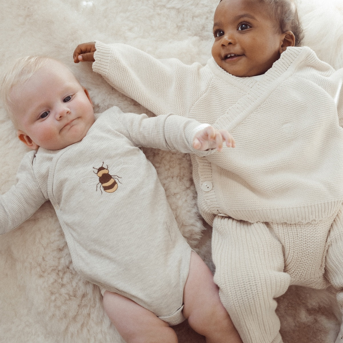 Two You Label bee cute romper oat