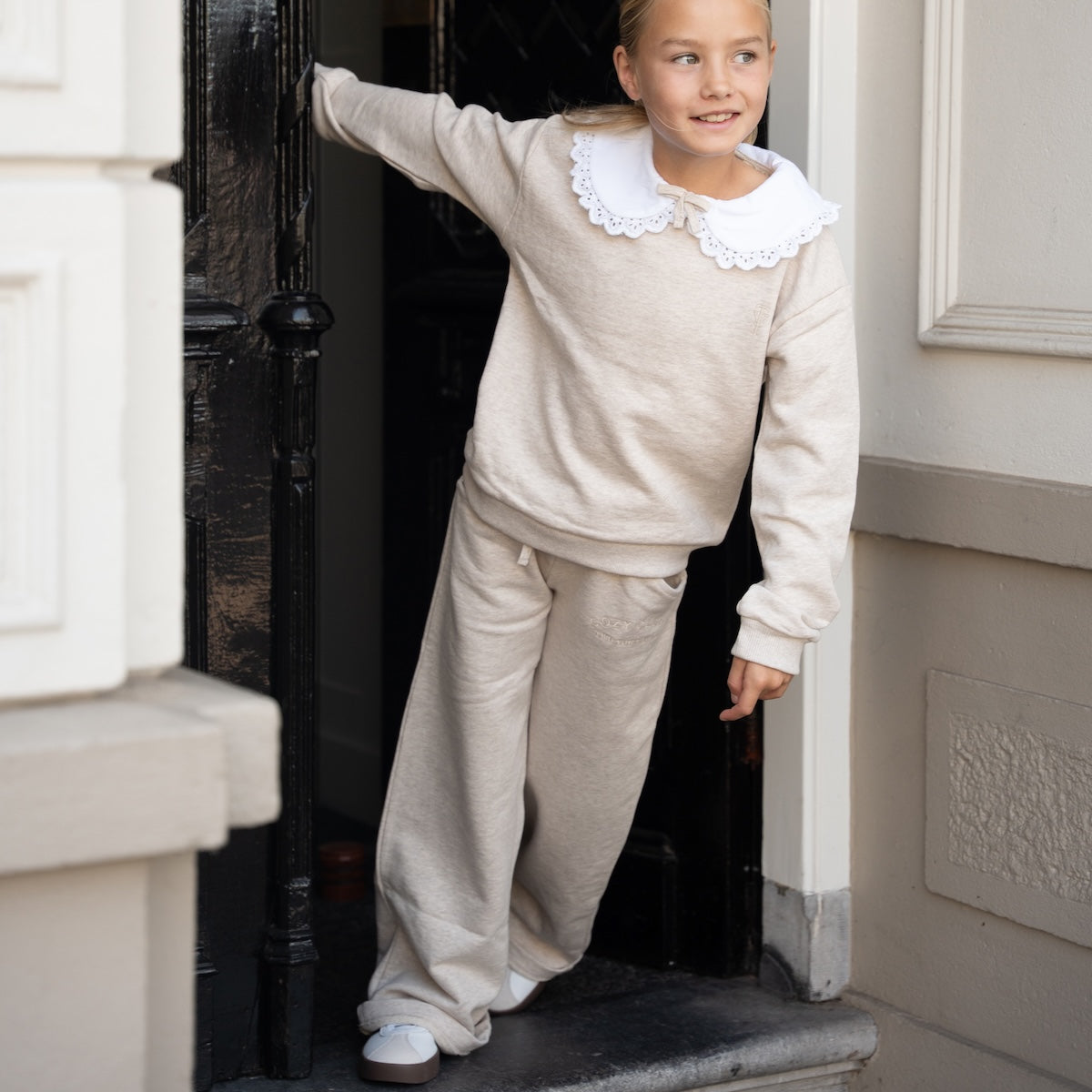 Two You Label cozy club rechte broek oat