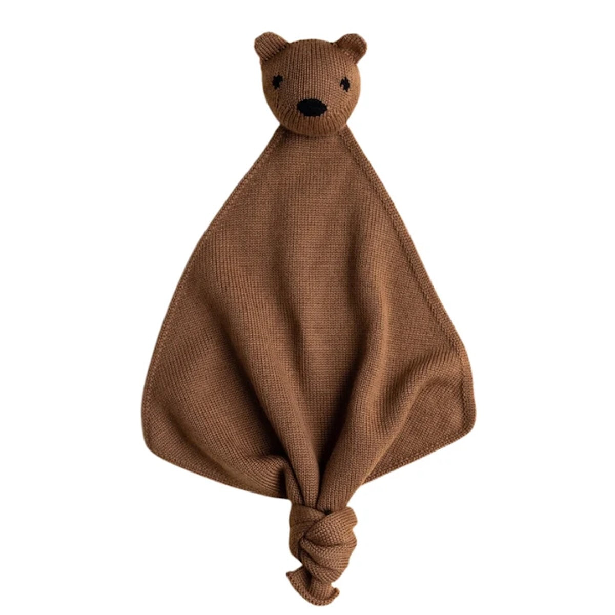 Knuffelen en tutten maar met het teddy tokki knuffeldoekje in de kleur mocha van het Belgische merk Hvid. Een heerlijk zacht knuffeltje, gemaakt van 100% Italiaanse merinowol. VanZus