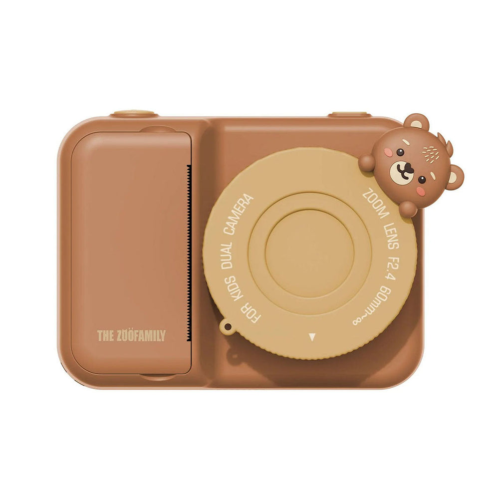 Is jouw kindje gek op het maken van foto's? Dan is deze zoo print camera in bear van het merk The Zoofamily een absolute must have! Met deze coole camera kan je kleintje foto's maken die direct worden uitgeprint. VanZus