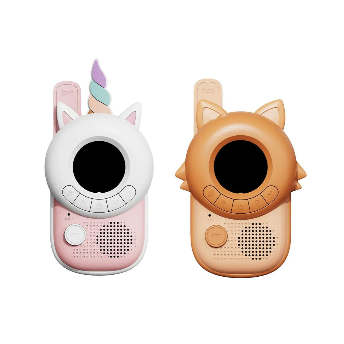 Zorg voor uren speelplezier bij je kindje met deze geweldige zoo walkie talkie unicorn x fox set van het merk The Zoofamily! Deze schattige walkietalkie hebben een eenhoorn en vossen design en dagen de verbeelding en creativiteit van je kind uit. VanZus