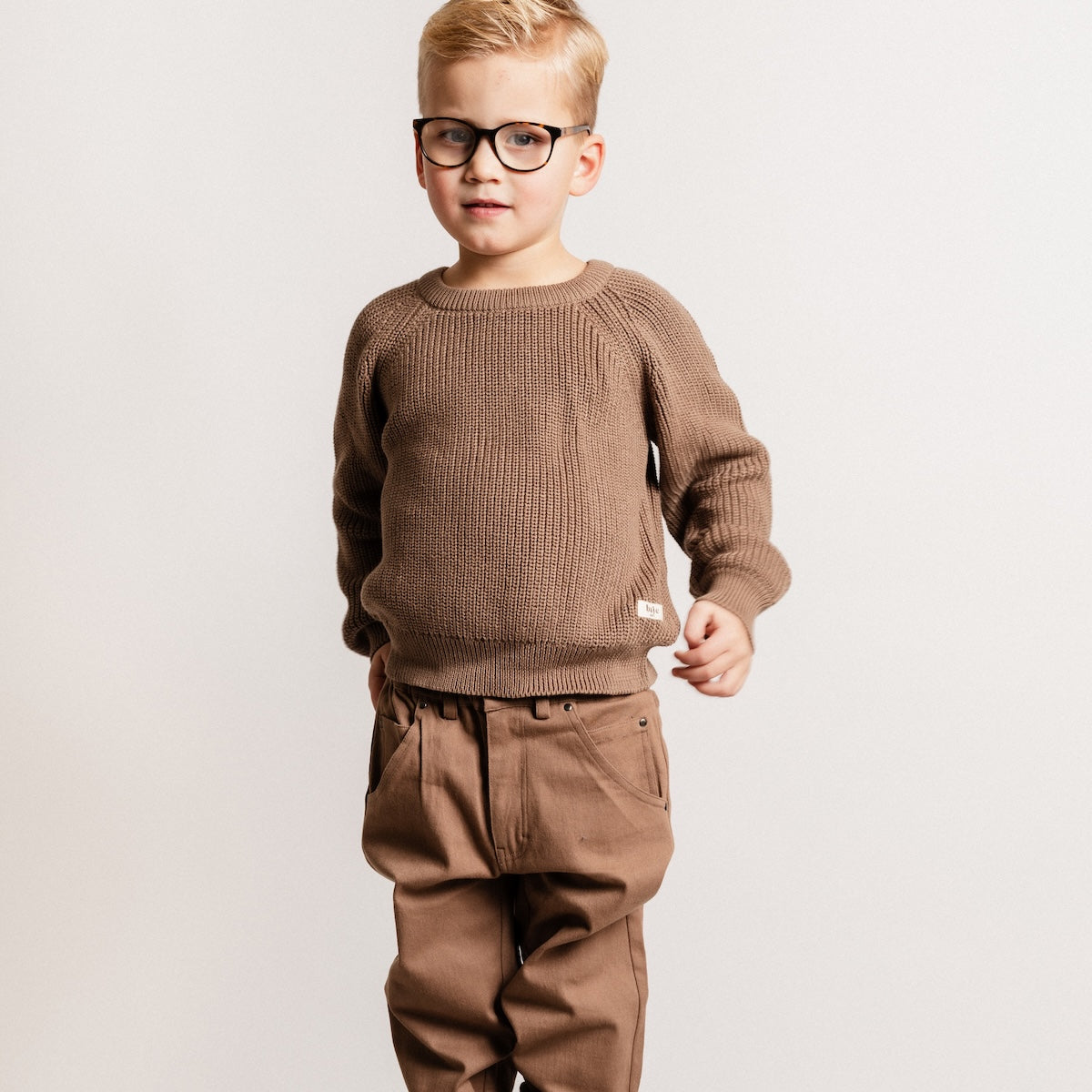 Baje Studio thun trui brown cacao