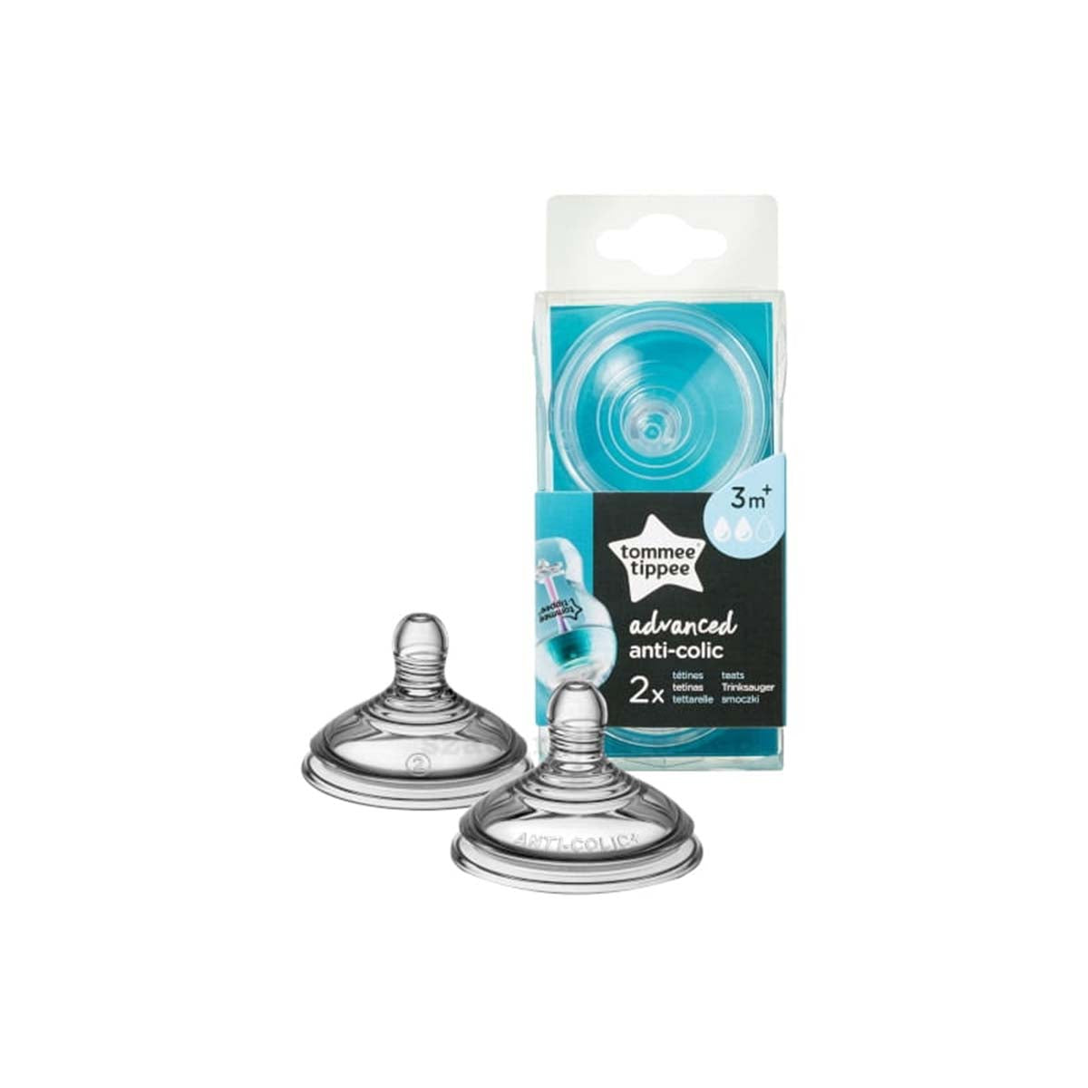 Dit is de Tommee Tippee flesspeen anti-colic medium 3+m. De speen hanteert het closer to nature principe, waarbij de speen de borst nabootst in vorm en gevoel. Past op de flessen van Tommee Tippee. Aantal: 2 stuks. VanZus.