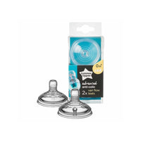 Dit is de Tommee Tippee flesspeen anti-colic multiflow advanced 0+ m. Met closer to nature-flesspeen, waarbij de speen de borst nabootst in vorm en gevoel. Past op Tommee Tippee flessen. Variabele flow. 2 Stuks. VanZus.