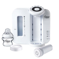 Gemakkelijk en snel een flesvoeding maken? Gebruik de Tommee Tippee perfect prep babymelk machine wit voor een flesje melk op de juiste temperatuur binnen 2min. Geschikt voor de meeste babyflessen/babymelkpoeders. VanZus.